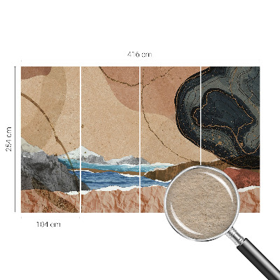Mural de fotos na parede Paisagem abstrata