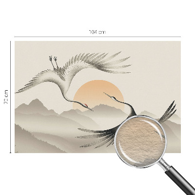 Papel de parede para sala guindastes do leste