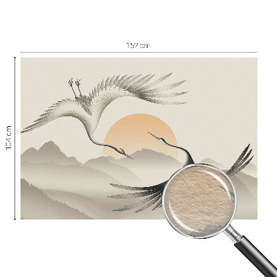 Papel de parede para sala guindastes do leste