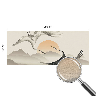 Papel de parede para sala guindastes do leste