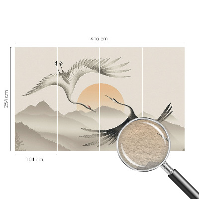 Papel de parede para sala guindastes do leste