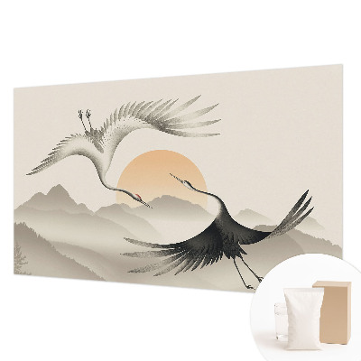 Papel de parede para sala guindastes do leste