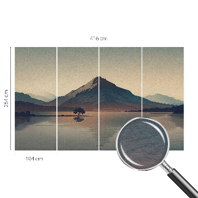 Mural de fotos na parede Paisagem montanhosa