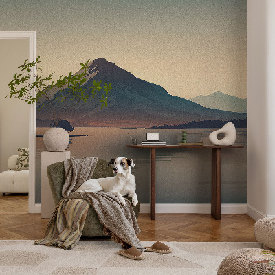 Mural de fotos na parede Paisagem montanhosa