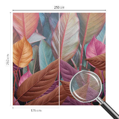 Mural fotográfico Folhas coloridas