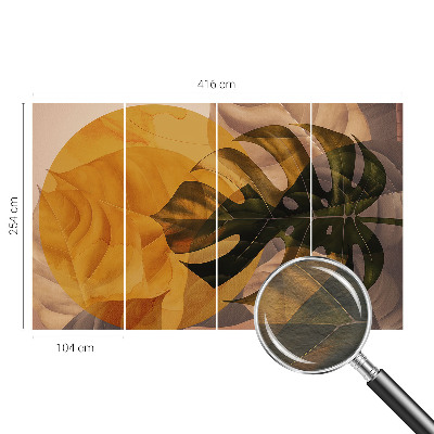 Papel de parede Folhas abstratas