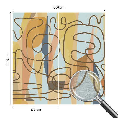 Papel de parede para sala Formas abstratas