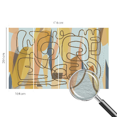 Papel de parede para sala Formas abstratas