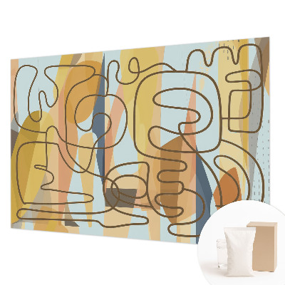 Papel de parede para sala Formas abstratas