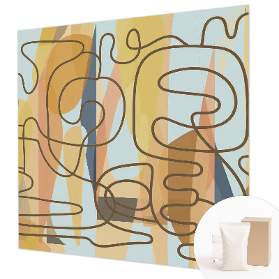 Papel de parede para sala Formas abstratas