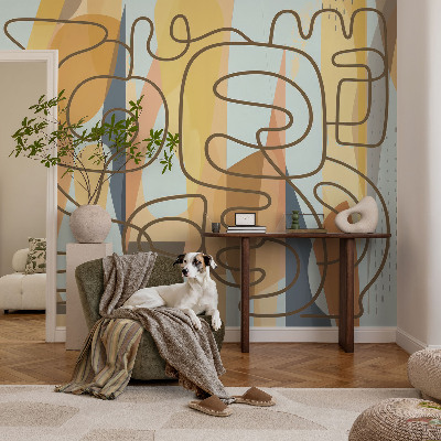 Papel de parede para sala Formas abstratas