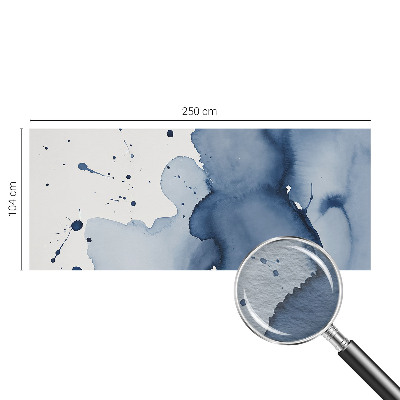 Papel de parede decorativo respingos azul-marinho