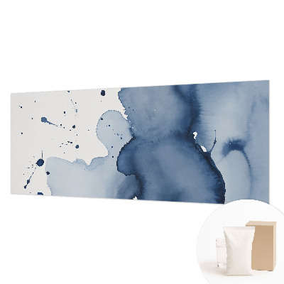 Papel de parede decorativo respingos azul-marinho