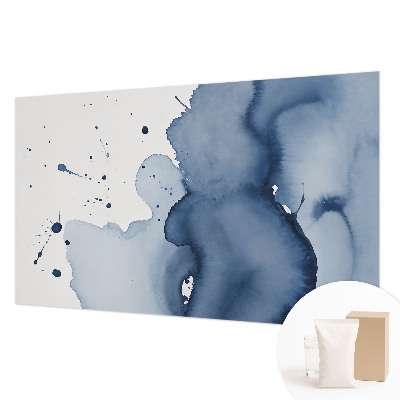 Papel de parede decorativo respingos azul-marinho