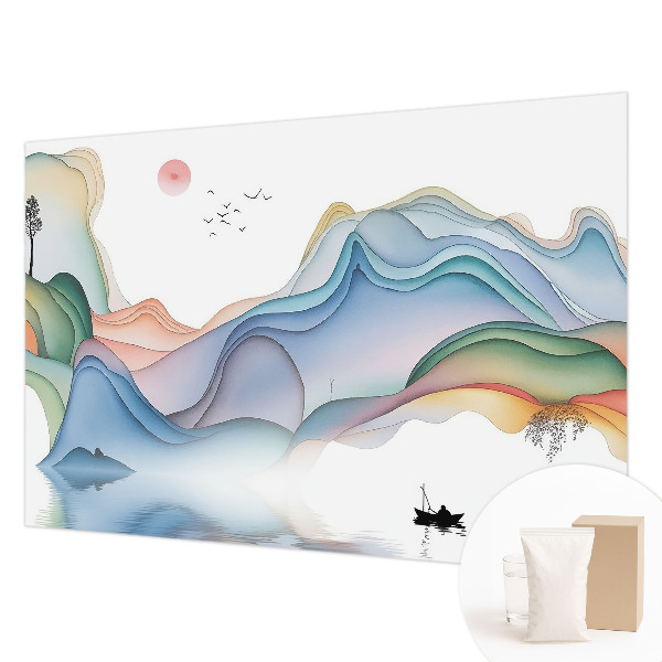 Mural de fotos na parede Paisagem Onírica