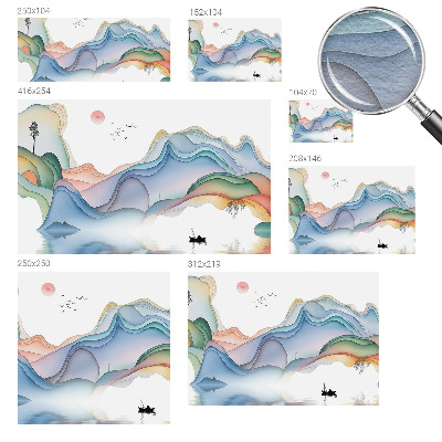 Mural de fotos na parede Paisagem Onírica