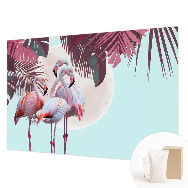 Papel de parede para sala Pássaros exóticos