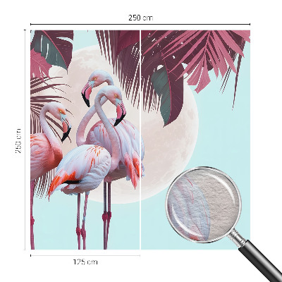 Papel de parede para sala Pássaros exóticos