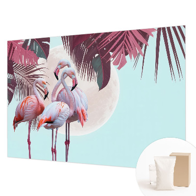 Papel de parede para sala Pássaros exóticos