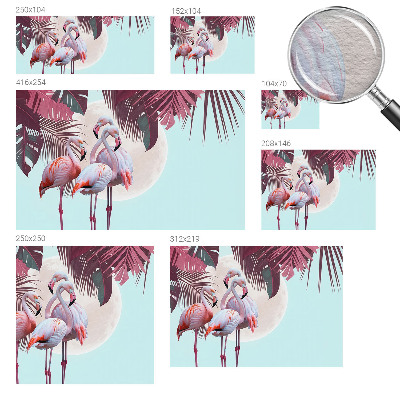 Papel de parede para sala Pássaros exóticos