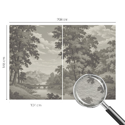 Papel de parede fotográfico Castelo e ponte