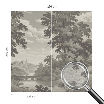 Papel de parede fotográfico Castelo e ponte