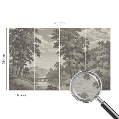 Papel de parede fotográfico Castelo e ponte