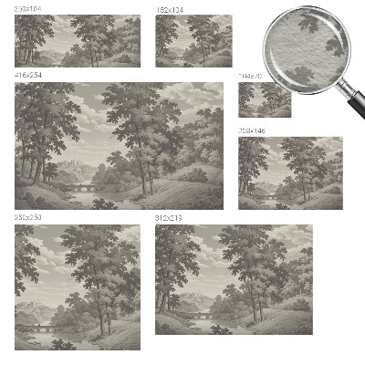 Papel de parede fotográfico Castelo e ponte