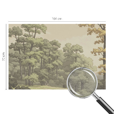 Papel de parede para sala Idílio na floresta