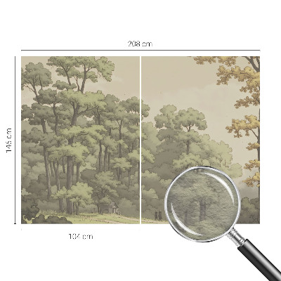Papel de parede para sala Idílio na floresta