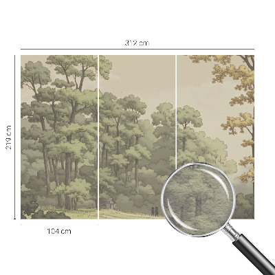 Papel de parede para sala Idílio na floresta