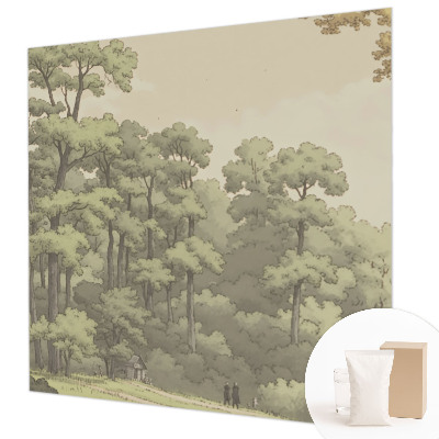 Papel de parede para sala Idílio na floresta
