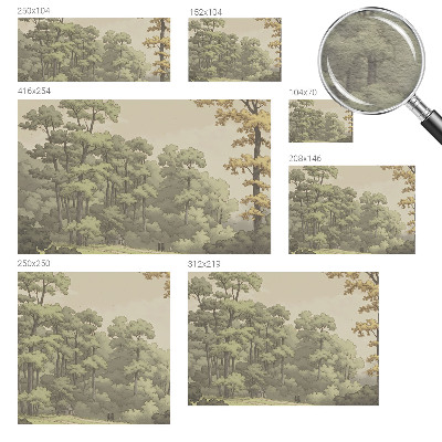 Papel de parede para sala Idílio na floresta