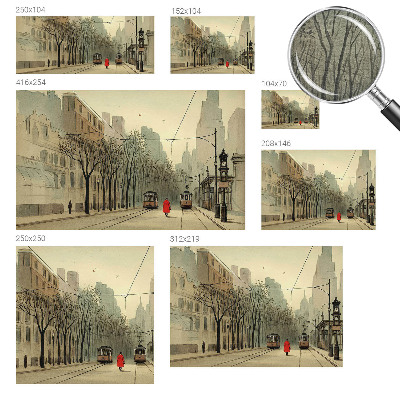 Papel de parede decorativo Simetria urbana