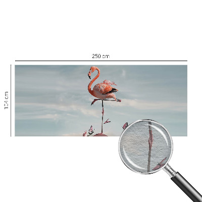 Papel de parede para quarto flamingo elegante