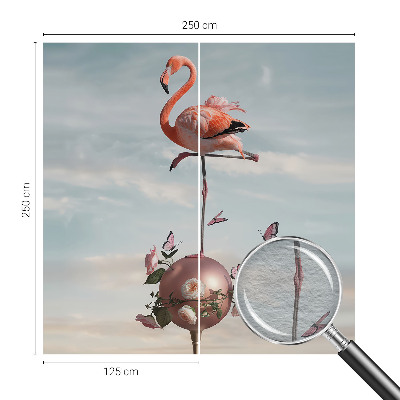 Papel de parede para quarto flamingo elegante