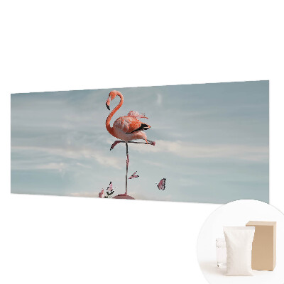 Papel de parede para quarto flamingo elegante
