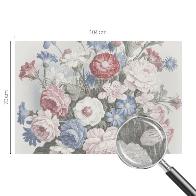 Mural de fotos na parede Buquê colorido