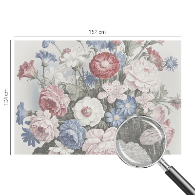 Mural de fotos na parede Buquê colorido