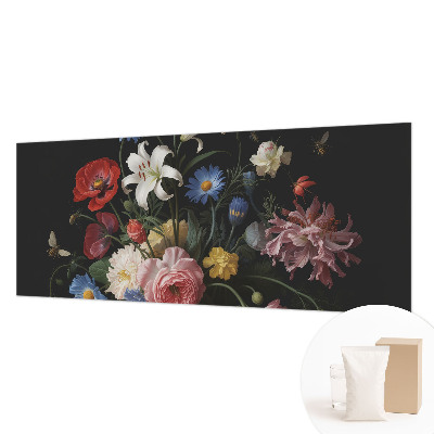 Papel de parede Flores com insetos