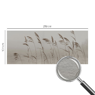 Papel de parede decorativo Grama na neblina