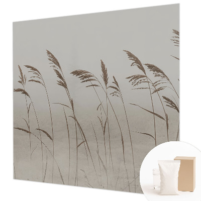 Papel de parede decorativo Grama na neblina