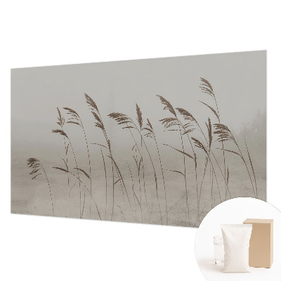Papel de parede decorativo Grama na neblina