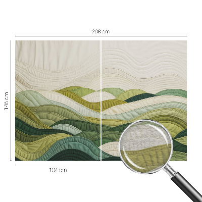 Papel de parede decorativo Colinas de tecido