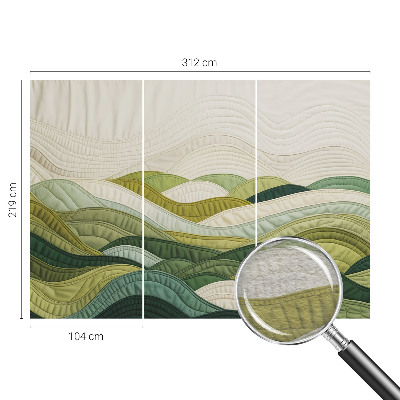 Papel de parede decorativo Colinas de tecido
