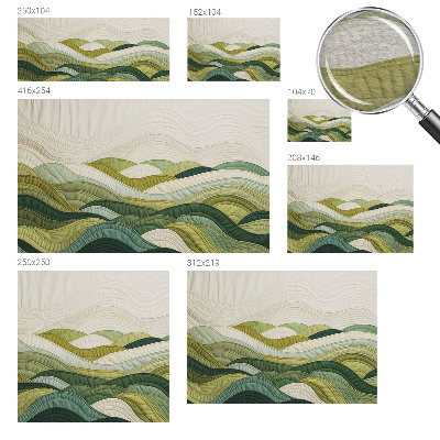 Papel de parede decorativo Colinas de tecido