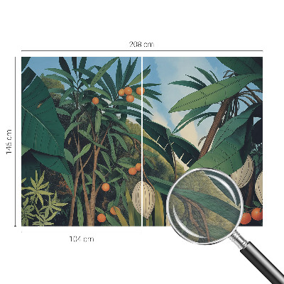 Papel de parede fotográfico selva tropical