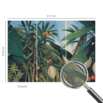 Papel de parede fotográfico selva tropical