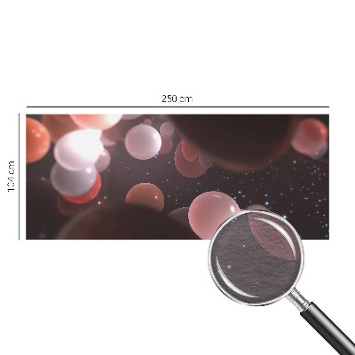 Mural de fotos na parede Bolas espaciais