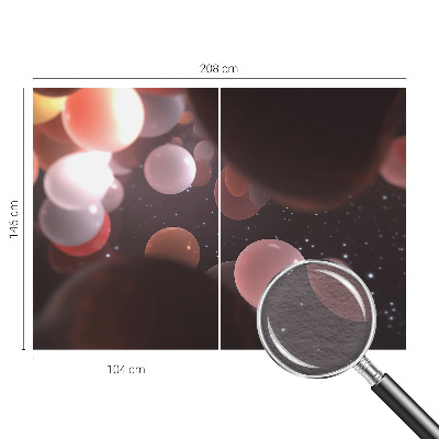 Mural de fotos na parede Bolas espaciais